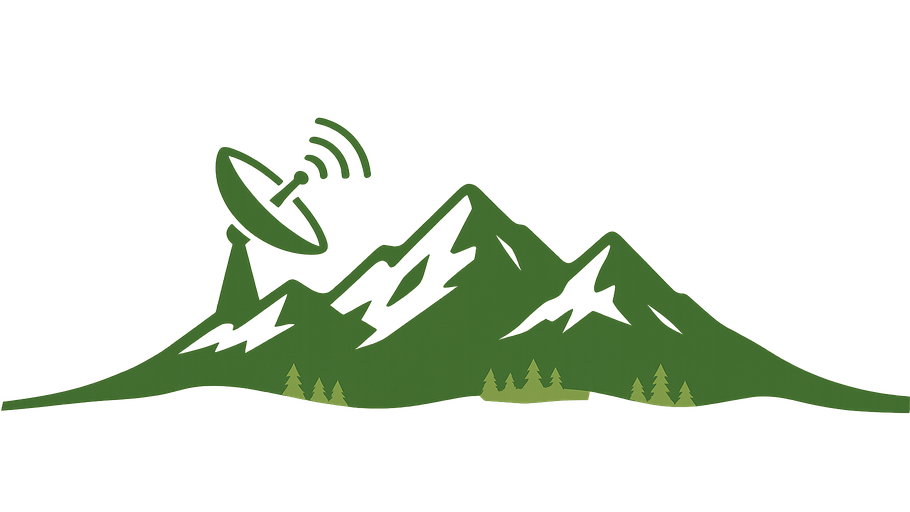 Satellite Dish in Mountains